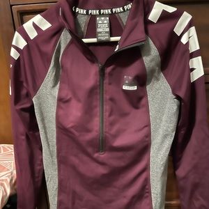 Pink half zip